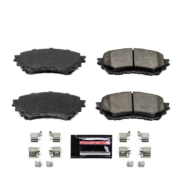 Power Stop Z23-1711 Z23 Evolution Sport Carbon Fiber Infused Ceramic Brake Pads with Hardware For Mazda 6 2014-2021 [Model Specific]