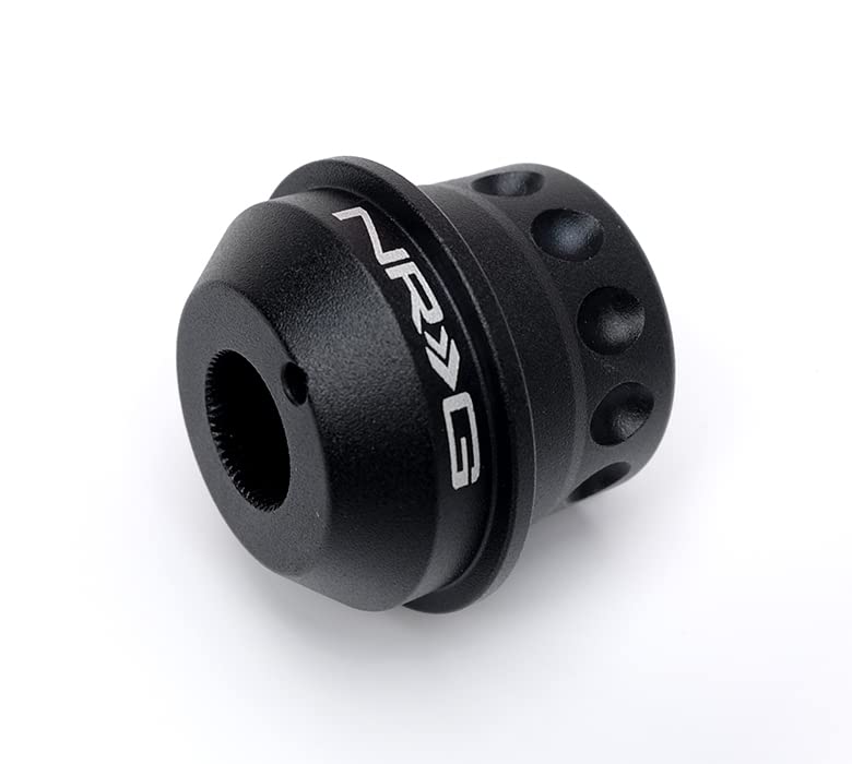 NRG Innovations Race Steering Wheel NRG-SRK-RLE30H Quick Release Short Hub Adapter, Up To 1" Shorter Overall, Black Body