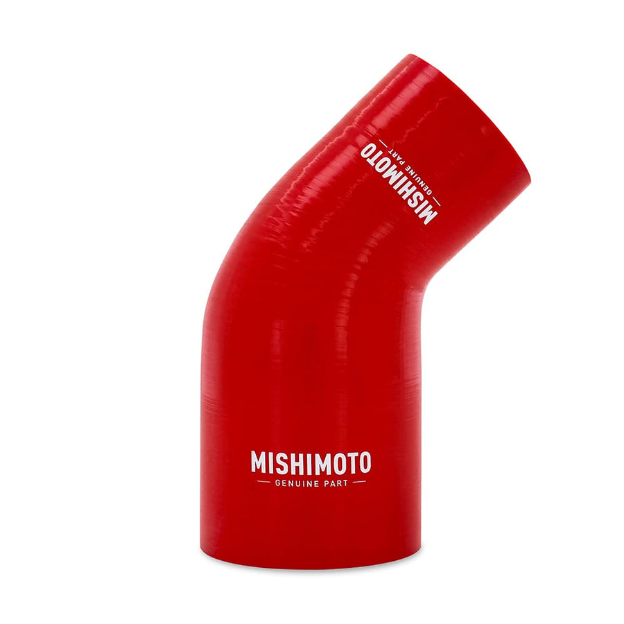 Mishimoto 45-Degree MMCP-R45-22530RD Silicone Transition Coupler, 2.25" to 3.00", Red