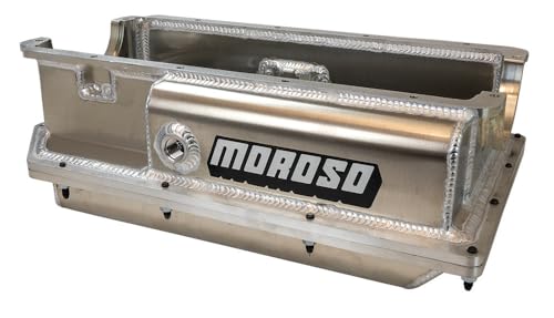 Moroso 20395 Aluminum Dry Sump Oil Pan 2 Piece, Fits SBF 351W w/Energy Block, 4 Pick ups