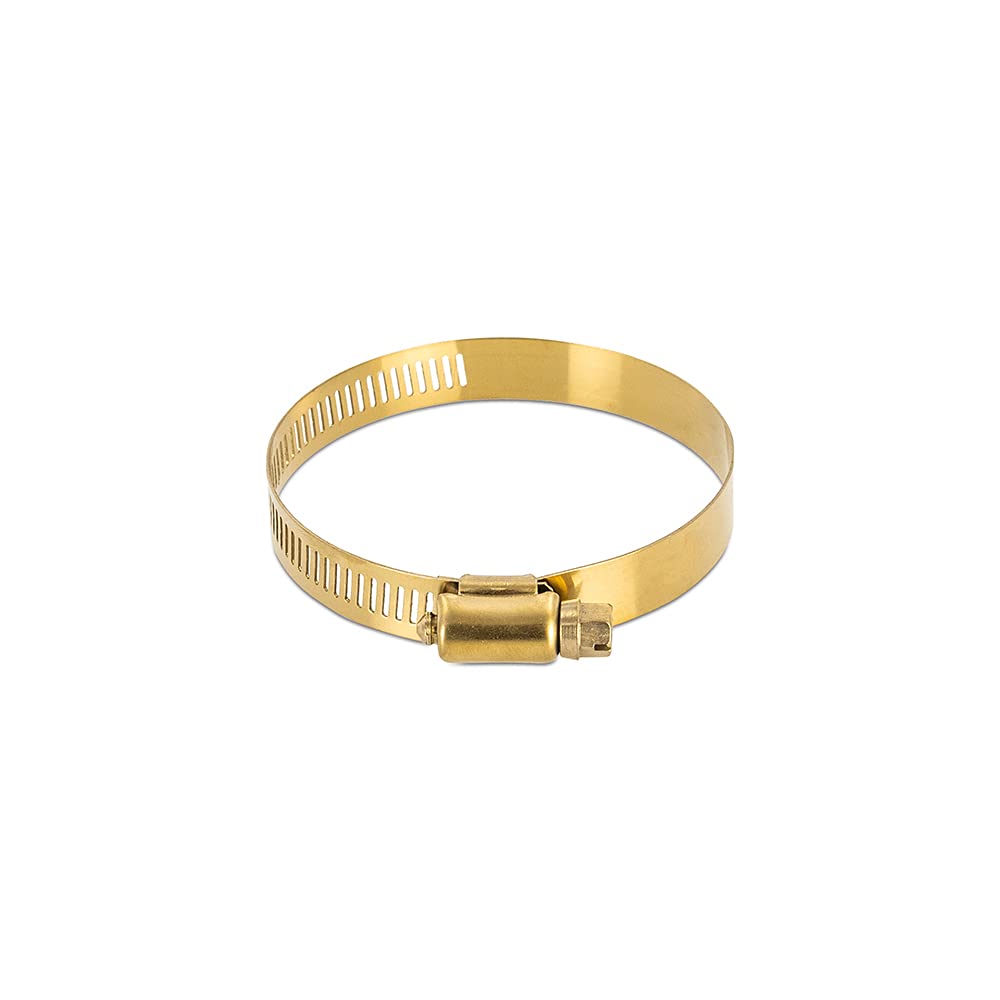 Mishimoto High-Torque MMCLAMP-WG-57HTGD Worm Gear Clamp, 1.30"–2.24" (33mm–57mm), Pack of 10, Gold