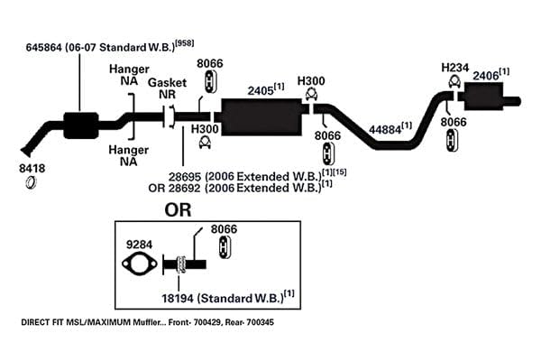700345 AP Exhaust Products Muffler Exhaust