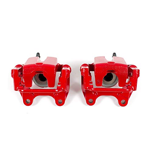 Power Stop S4992A Rear Pair of High-Temp Red Powder Coated Calipers For Dodge Challenger 2009-2010, Dodge Charger 2006-2016, Dodge Magnum 2005-2008 [Model Specific]