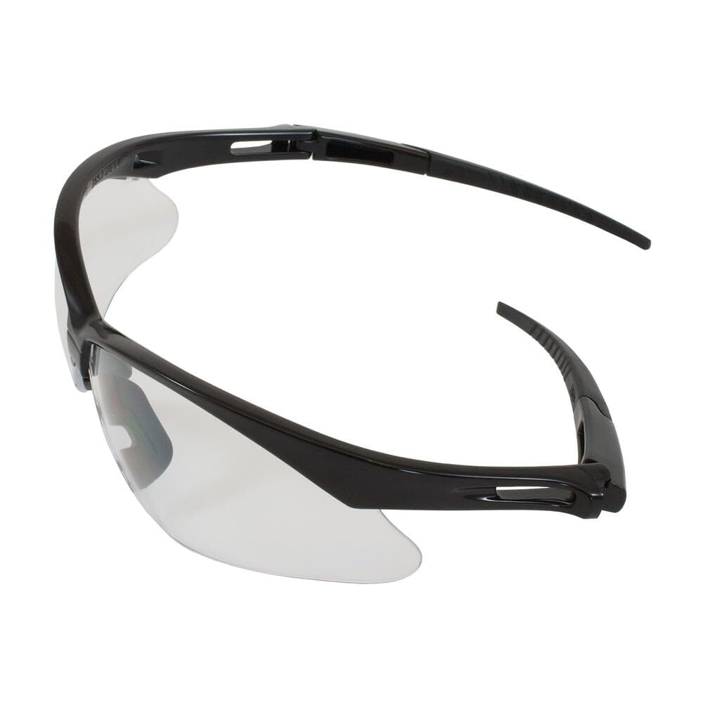 Anser Bouton 250-AN-10520 Semi-Rimless Safety Glasses with Black Frame, Clear Lens and FogLess® 3Sixty™ Coating