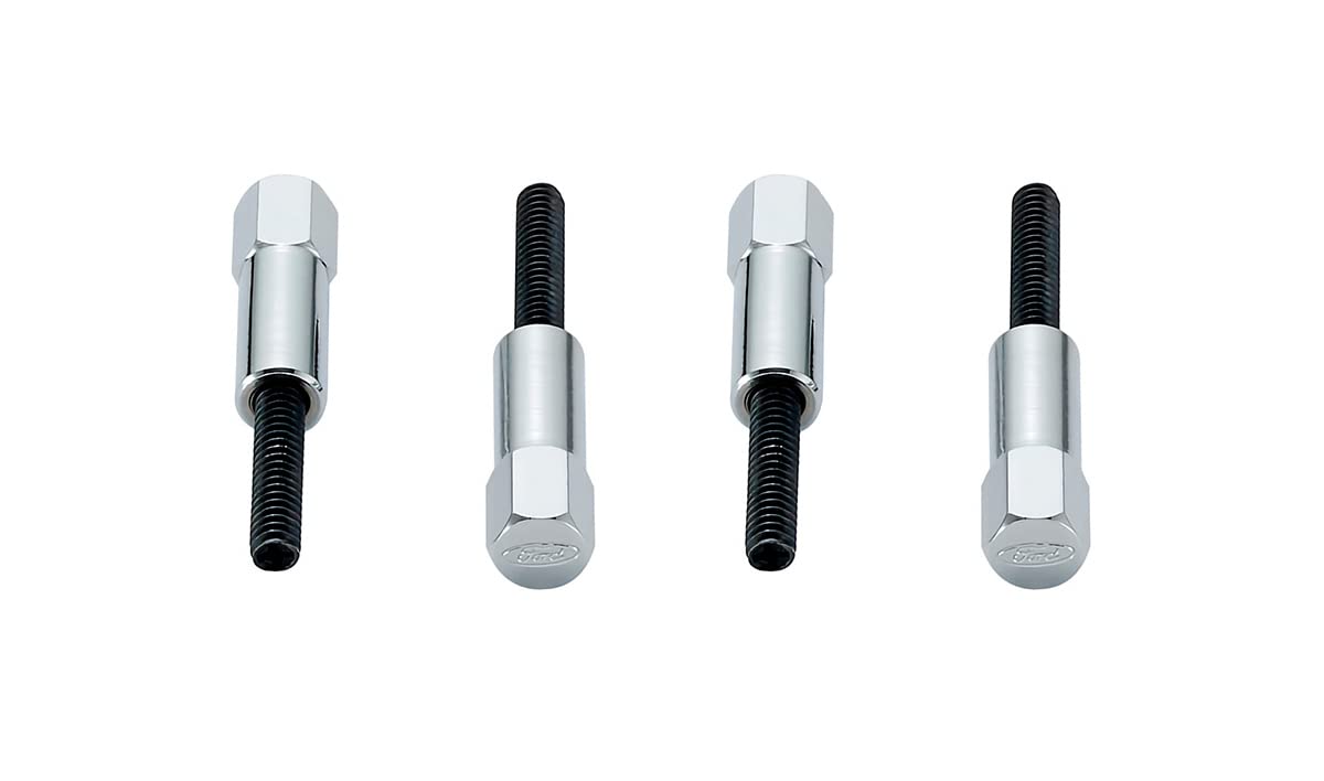 Valve Cove Bolt Kit Ford 4pk Chrome w/Ford Logo