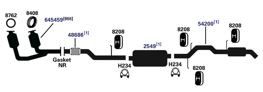 EXHAUST PIPE AP Exhaust - 48686