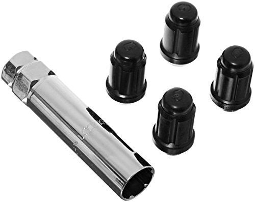Black Chrome Gorilla Automotive 21631BC Small Diameter Wheel Locks (12mm x 1.50 Thread Size)