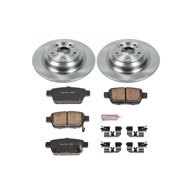 Power Stop Autospecialty KOE5854 Rear Replacement Brake Kit-OE Brake Rotors & Ceramic Brake Pads For Acura TL 2009-2014 [Model Specific]