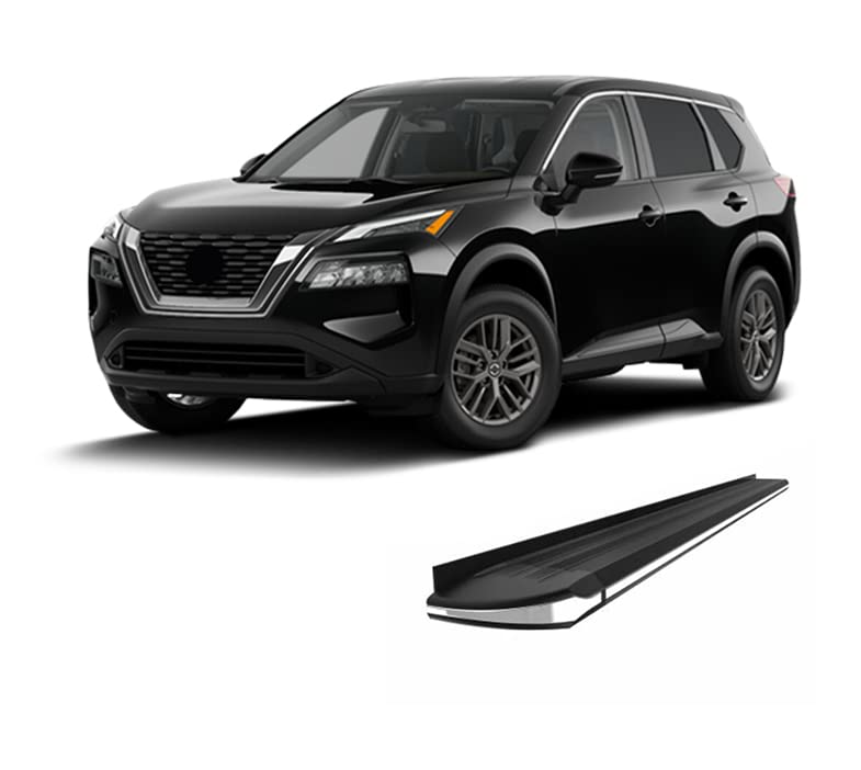 Exceed Black Horse Running Boards Compatible with 2014-2020 Nissan Rogue (Excl. Select Models)-EX-NIRO-14