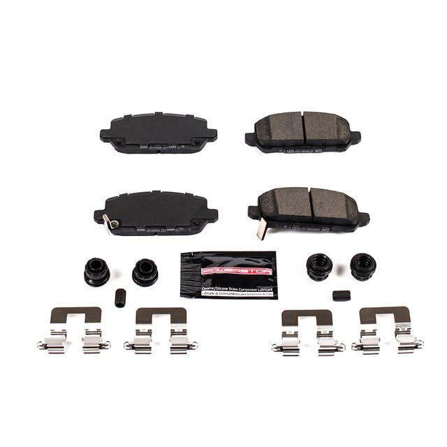 Power Stop Z23-1841 Z23 Evolution Sport Carbon Fiber Infused Ceramic Brake Pads with Hardware For Honda CR-Z 2016, Honda HR-V 2016-2022 [Model Specific]