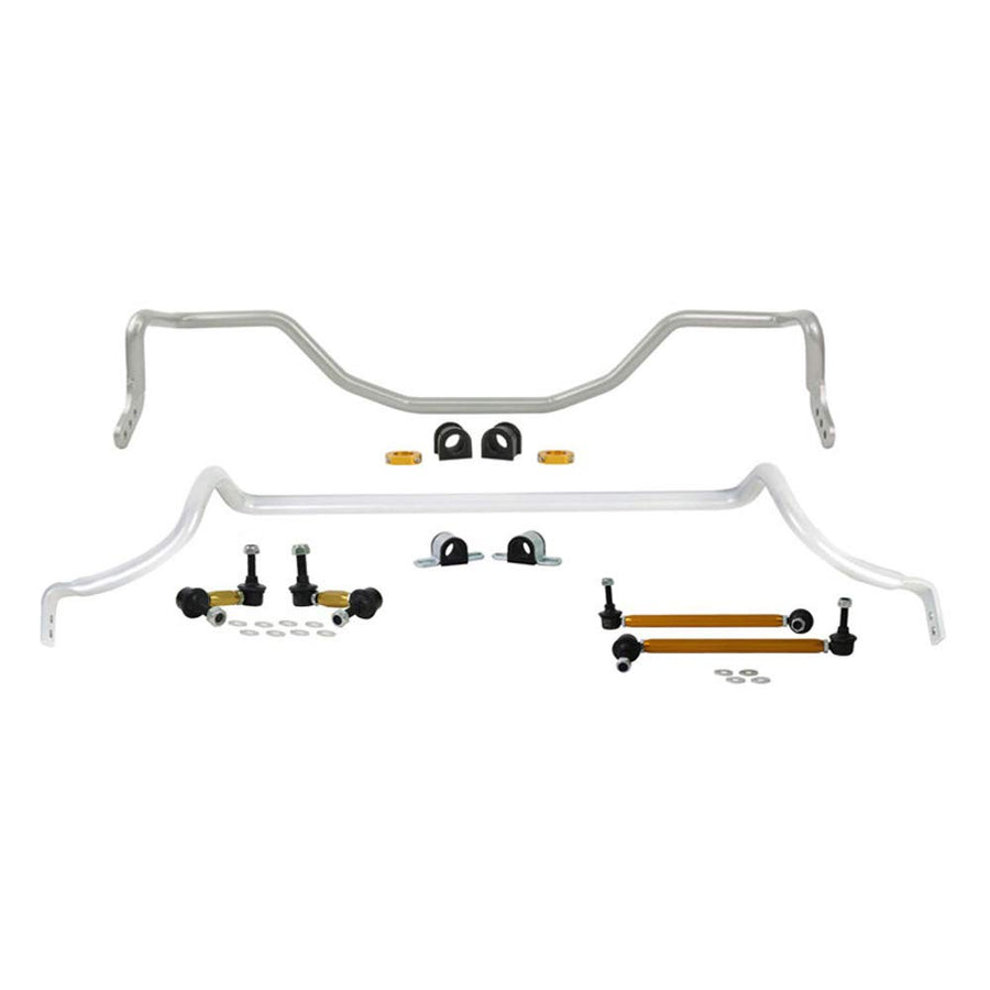 BMK008 Whiteline Front and Rear Sway Bar Vehicle Kit; Fits Mitsubishi Lancer 09-15