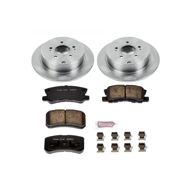 POWERSTOP Autospecialty KOE5260 Rear Replacement Brake Kit-OE Brake Rotors & Ceramic Brake Pads For Mitsubishi Endeavor 2004-2008 | Mitsubishi Endeavor 2010-2011 [Vehicle Specific]