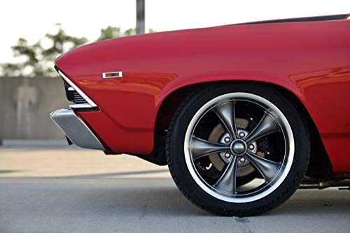 Grey Ridler Custom Wheels 695 W/MACHINED Lip Wheel with Alloy Steel (22 x 10.5 inches /5 x 83 mm, 0 mm Offset)