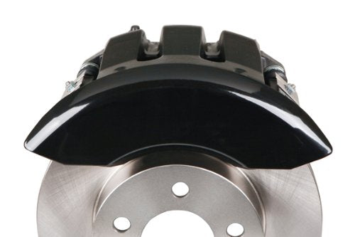 MGP 'MGP' Engraved Caliper Covers 12005SMGPBK with Black Powder Coat Finish and Silver Characters, (Set of 4)