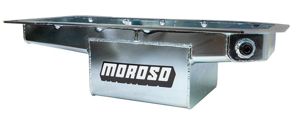 Moroso Steel 20733 Gen 3 Chrysler Mopar Hemi Oil Pan, Center Sump Swaps, Fits 5.7/6.1/6.4 L Engines, 6.5" Deep