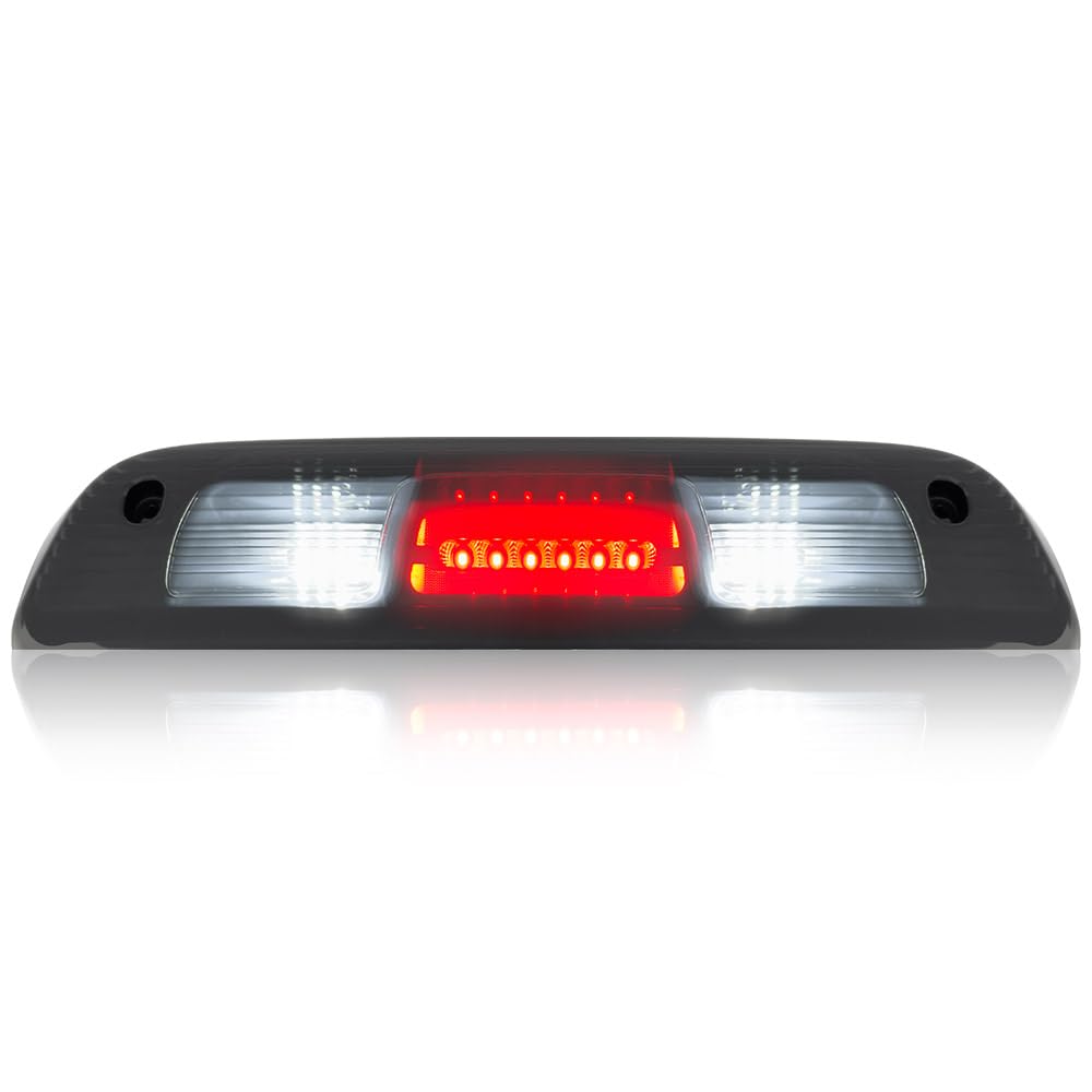 RECON - Fits 2014-2018 Silverado & Sierra (3rd Gen) 1500, 2500, 3500 Ultra High Power Red CREE XML LED 3rd Brake Light with White LED Cargo Lights with Smoked Lens