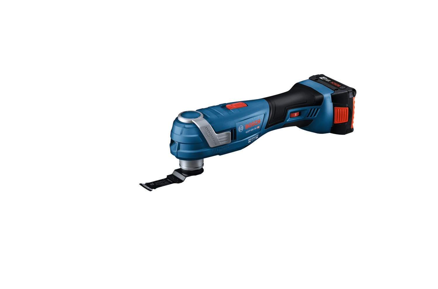BOSCH 18V GOP18V-34B12 Brushless StarlockPlus® Oscillating Multi-Tool Kit with (1) 2 Ah Standard Power Battery