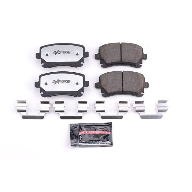 Power Stop Z26 Rear Brake Carbon-Fiber Ceramic Pads For Audi A6 Quattro, Audi A8 Quattro, Audi RS4, Audi RS6, Audi S4, Audi S6, Audi S8, VW Phaeton [Model Specific]