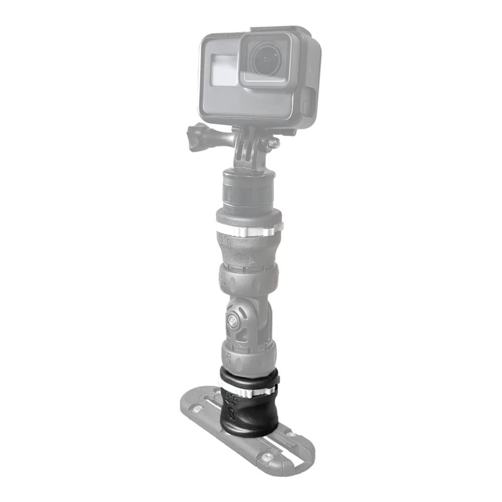 MiniPort RAILBLAZA Track Mount Base – Base for Kayak & Boat Accessories, Low-Profile Gear Mount Compatible with StarPort Accessories & TrackMount Systems, for Rod Holders, No Tool Installation
