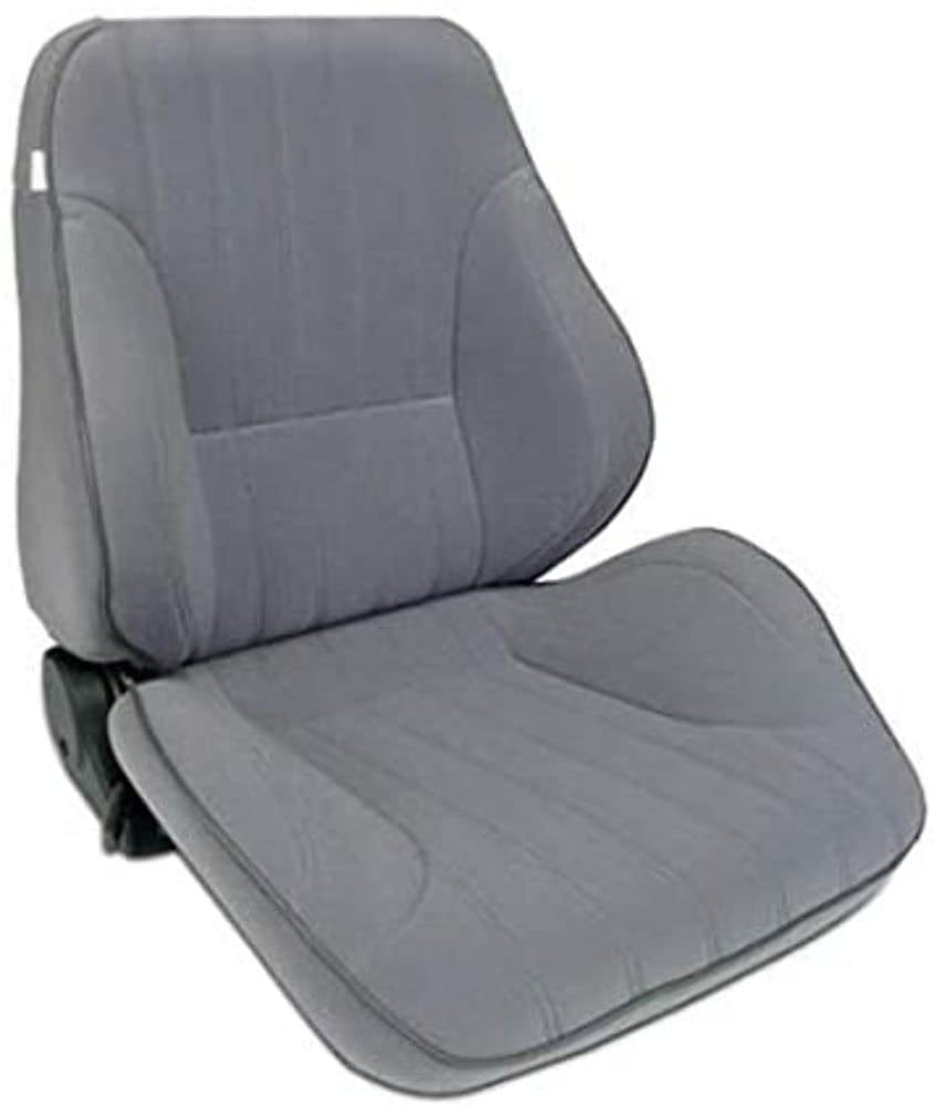 Gray Velour Racing Rally Low Back Recliner Right Seat ProCar by Scat 80-1050-62R