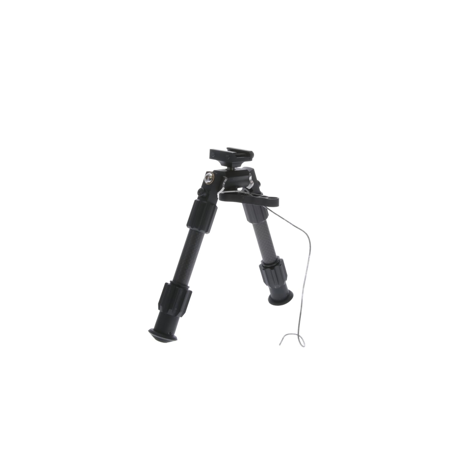 TRUGLO Carbon Pro Tac Pod Adjustable Lightweight Durable Portable Rifle Bipod w/Pivoting Base - 9-13 in. Leg Length, Picatinny Rail Mount