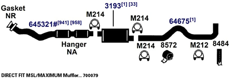 Exhaust Hanger AP Exhaust 8484