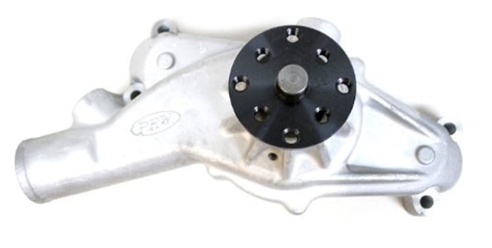 Performance Quotient PRW 1445404 As-Cast 5/8" Pilot Shaft High Flow Short-Style Aluminum Water Pump for Chevy BB 1965-68 Cars-LDT