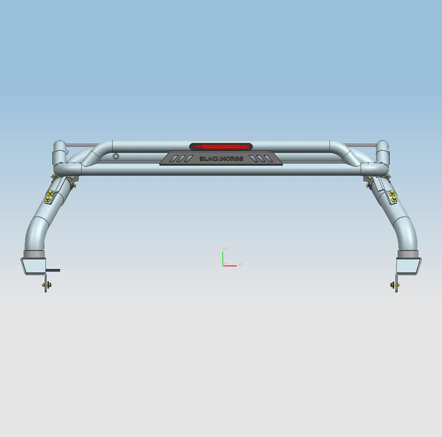 Atlas Roll Bar Black Black Horse Off Road Compatible with 2005-2023 Toyota Tacoma-ATRB6BK