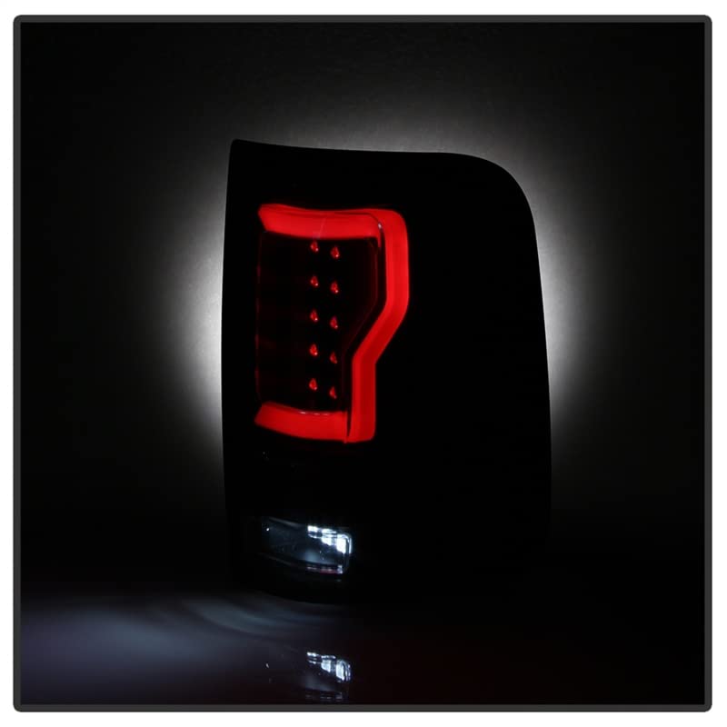 Ford F150 Spyder Auto 5084187 Styleside 04-08 (Not Fit Heritage & SVT) Version 2 Light Bar LED Tail Lights - Black Smoke