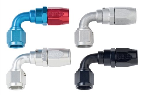 Power Flow Fragola Hose End (#4 X 90)