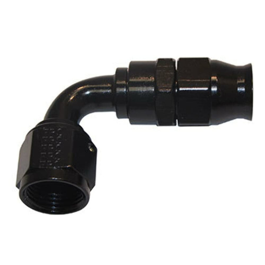 Fragola 689012-BL Performance Systems #12 Real Street 90 Deg. Hose End For Ptfe Hose Black