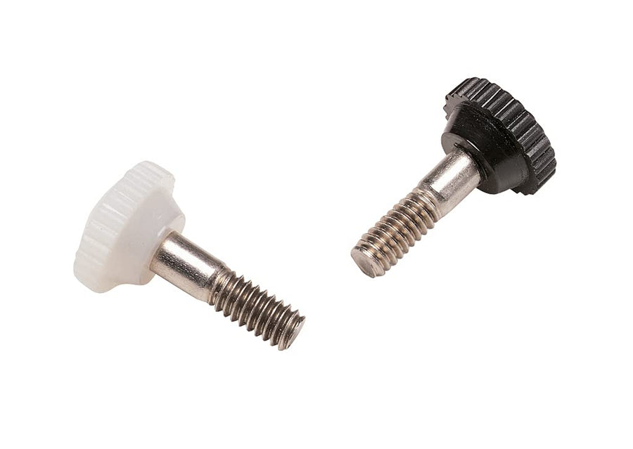 Thumb Screw Bimini Hinge; 1/4" x 1" threads, Black (pair)