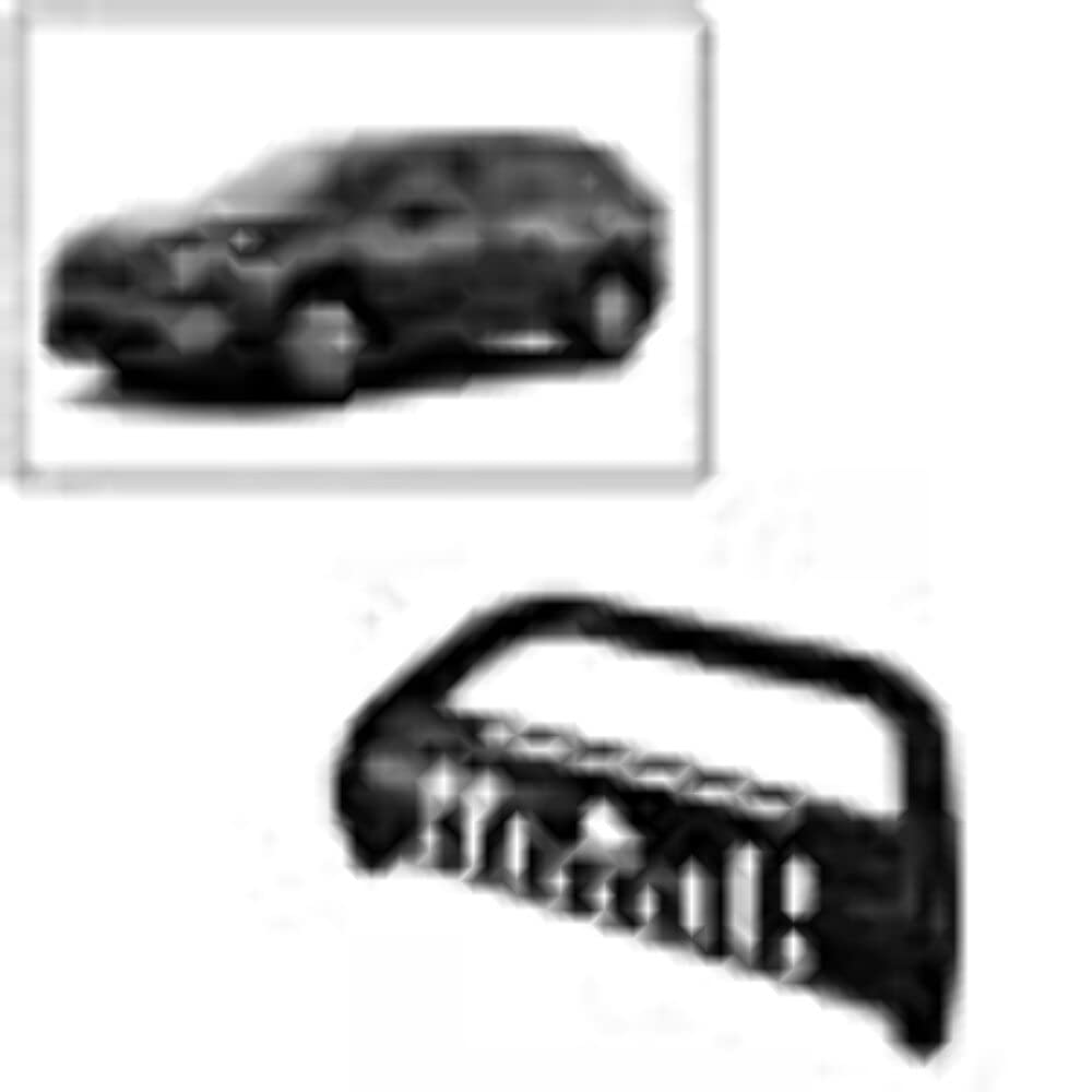 Black Horse Off Road Beacon Bull Bar Black Skid Plate Compatible with 2019-2023 Toyota RAV4|2021-2023 Toyota Venza-BE-B4802B