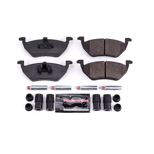 Power Stop Z23-1055 Z23 Evolution Sport Carbon Fiber Infused Ceramic Brake Pads with Hardware For Ford Escape, Mazda Tribute, Mazda Trib, Mercury Mariner [Model Specific]