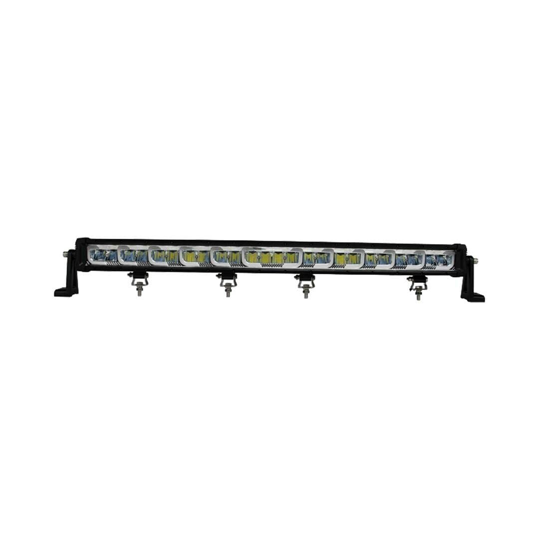 32SRSAUX Trailfx Light Bar, LED, 32 Inch Length, 24 Clear OSRAM 8 Watt Bulb, 192 Watt, 30 Degree Spot/ 60 Degree Flood Beam, Polycarbonate Lens, Black Aluminum Housing, With Wiring Harness/Brackets