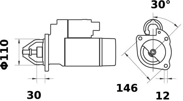 MS34 Mahle Starter