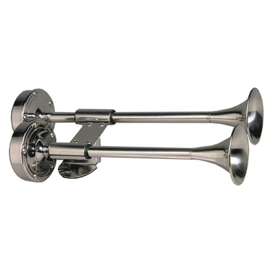 Deluxe Ongaro SS Shorty Dual Trumpet Horn - 12V