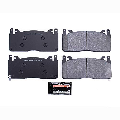 Power Stop Front PST-1853 Track Day Carbon-Fiber Metallic Brake Pads For Ford Mustang 2016-2020 [Model Specific]