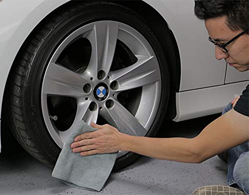 Chemical Guys Workhorse Professional Grade Microfiber Towel MIC35203, Gray (Safe for Car Wash, Home Cleaning & Pet Drying Cloths) 16" x 16", Pack of 3
