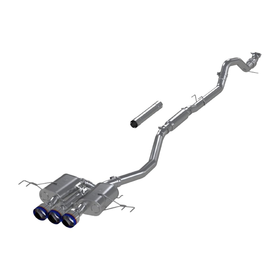 Honda Civic Type R 23-24 MBRP 2.0L T304 SS 3in Cat-Back Exhaust Triple Center Outlet w/Burnt Tips