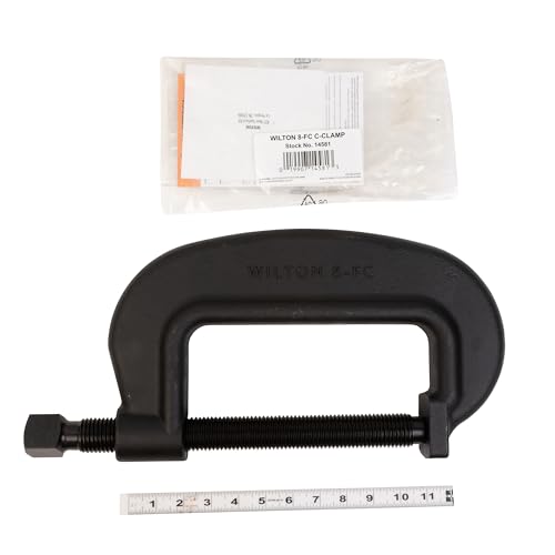 Brute Force Wilton C-Clamp, 8-1/2" Opening, 3-7/8" Throat, 31250 Lbs. Clamping Force (Model 8 F.C.)