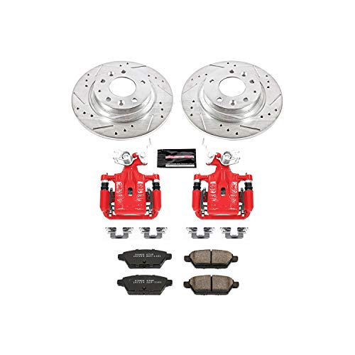 Power Stop Rear Z23 Sport Performance Brake Kit KC2450 with Caliper, For Ford Fusion 2006-2012, Lincoln MKZ 2007-2012, Lincoln Zephyr 2006, Mazda 6 2006-2013, Mercury Milan 2006-2011 [Model Specific]