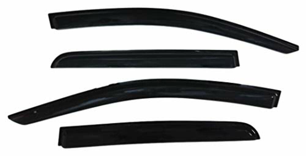 TrailFX Window Vents Rainguard Fits Nissan Titan Crew Cab 2017-2024 Smoke Acrylic Low Profile Tape-On Side Four Price Deflectors TrailFX 4810H
