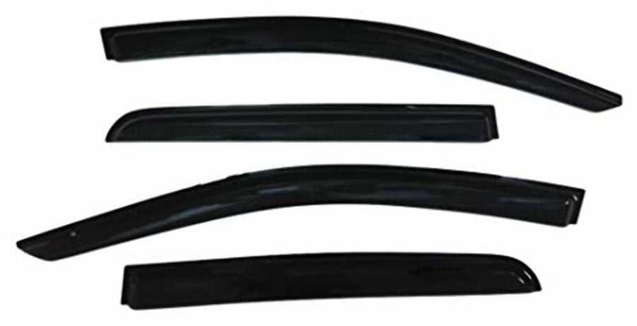 TrailFX Window Vents Rainguard Fits Nissan Titan Crew Cab 2017-2024 Smoke Acrylic Low Profile Tape-On Side Four Price Deflectors TrailFX 4810H