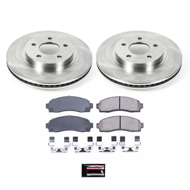 POWERSTOP Autospecialty KOE1576 Front Replacement Brake Kit-OE Brake Rotors & Ceramic Brake Pads