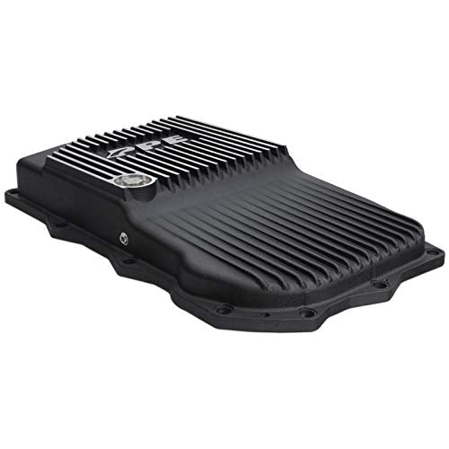 Heavy-Duty PPE Cast Aluminum Transmission Pan (Brushed) 228053410 Compatible with Jeep/Dodge 2014-2020+ Grand Cherokee/Durango with an 845RE/850RE or 8HP70/8HP76 Transmission