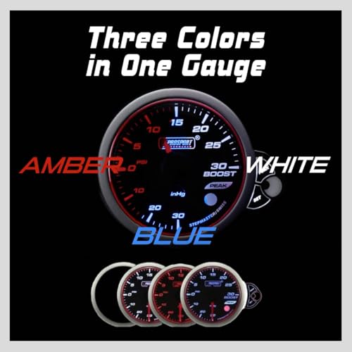 Prosport Wideband Air Fuel Ratio Gauge, Halo Series 52mm (2 1/16")