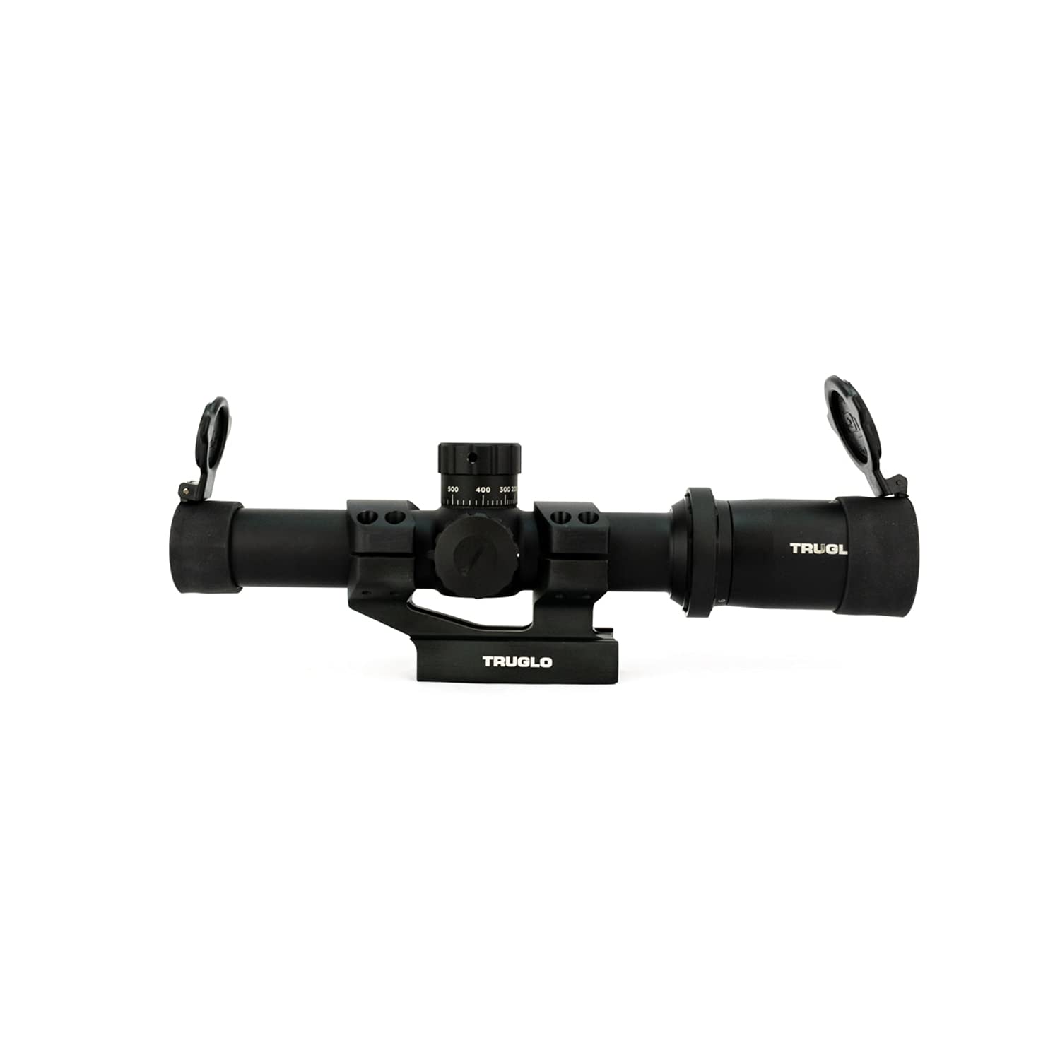 TRUGLO 30 Series Tru-Brite 1-6 x 24mm Tactical Hunting Shooting Durable Waterproof Fogproof Shock Resistant 30mm Aluminum Tube Dual-Color Illuminated Reticle Riflescope Flip-Up Lens Caps Included