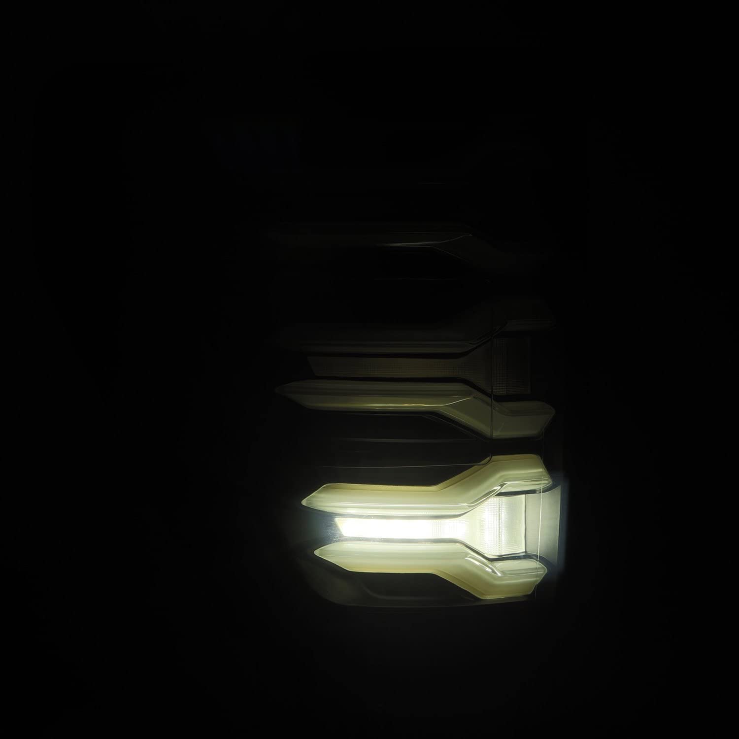 LUXX-Series Alpharex Black/Smoke Sequential Fiber Optic LED Tail Lights
