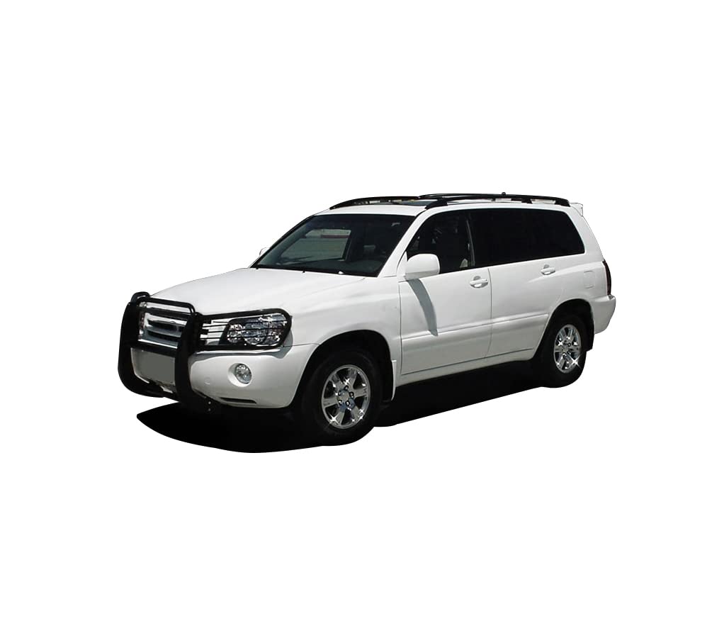Grille Brush Black Horse Bumper Guard Modular Black Compatible with 2001-2007 Toyota Highlander-17TL26MA